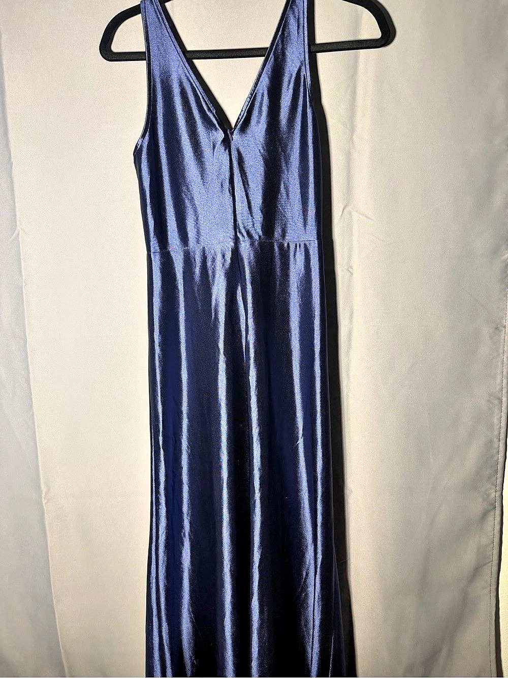 Ever Pretty Blue Satin-Look Maxi Dress